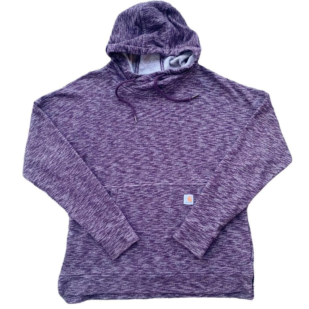 Carhartt Womens Pullover Hoodie Relaxed Fit M 103591 V23 Heather Purple